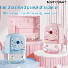 Fournitures scolaires, taille-crayon électrique rotatif automatique, taille-crayon à mine automatique, taille-crayon, moulin à crayon, cahier spirale A5 carnet de croquis de peinture créative pour étudiants, convient pour les crayons de couleur, taille-crayon portable pour enfants et adultes, taille-crayon à double trou pour la classe et le bureau, suggestion de cadeau de Noël, des fêtes, cadeau pour enfants, abordable