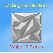 NKEN Panouri de perete Art 3D din PVC 11.8"X11.8" (30x30cm) – Opțiuni pachet 10/20/30/40 – Detașabile, impermeabile și ignifuge – Decor pentru living/dormitor/baie/comercial (bandă adezivă inclusă)