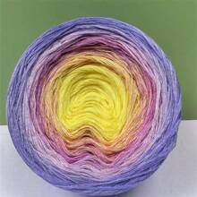 300g Pure Cotton Gradient Fairy Cake Yarn, Handmade Crochet & Knitting For Dresses And Shawls, Spring/Summer