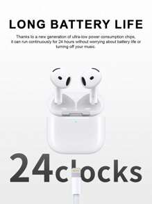 ZZLOVE Pods (4rd Generation)Wireless Earbuds Cancelling(-36db)In-Ear Earphones With MagSafe Charging Case 30H Playtime 360 Hi-Fi Stereo Waterproof Headphones For Android IOS Laptops For IOS, Android Users, Gifts For Family, Friends, Kids, Birthday, Spring, Boyfriends, Girlfriends, Holiday,Easter Small And Portable, In-Ear Wireless Earphone Mini Earbuds With Charging Case,Active Noise Cancellation,Air