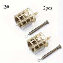 2pcs Portable Feeders Cage Lightweight Fishing Feeder Cage