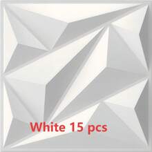 NKEN Panouri de perete Art 3D din PVC 11.8"X11.8" (30x30cm) – Opțiuni pachet 10/20/30/40 – Detașabile, impermeabile și ignifuge – Decor pentru living/dormitor/baie/comercial (bandă adezivă inclusă)