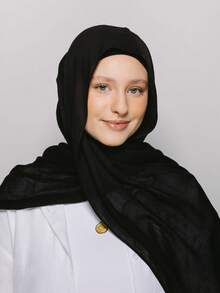 FADZOYLE 1 Stück einfarbiger Hijab Schal aus hochwertigem Modal, Sommer Strand Sonnenschutz Schal und Kopftuch, exklusives Maxi-Tuch, Abaya für den Alltag, Unterkappe für Frauen, Schleier für Festivals, Gebete und Pilgerreisen, muslimisches Zubehör - hellgrau - Übersicht 17