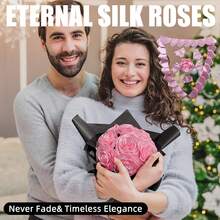 100Pcs Handcrafted Satin Ribbon Silk Petal Kits Half-Finished Pieces Ideal For DIY Crafting Eternal Rose Forever Flowers Bouquets Everlasting Floral And Ramos Arrangements Make Roses For Anniversary, Valentine's Day, Party, New Year, Halloween, Valentine's Day Gifts-Craft Your Own Timeless Rose Bouquets, Cost-Effective And Effortless Assemble, Two Techniques Punching Hole& Heat Branding Random Send Birthday Graduation