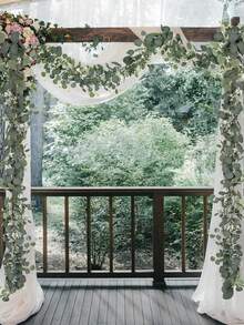 2pcs/1pc Artificial Eucalyptus Babys Breath Greenery Vines, Wedding Table Center Decor, Wedding Background Wall Decor, Wedding Arch Decor, Home Decor Vines, Wedding Party Decorations, Suitable For Weddings, Wedding Parties, Theme Parties