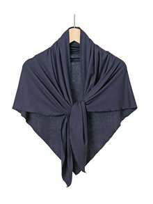 1pc Women Triangle Slip-Resistant Sweat-Absorbent Hijab Headscarf, Islamic Solid Color Casual Inner Lining Cap - Upgraded Triangular Jersey Headscarf - View 6
