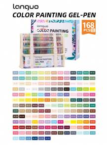 Languo 168-Piece Colored Pens Set With 162 Vibrant Colors & Premium Organizer Case - 0.6mm Fine Tip Art Markers For Journaling, Bullet Writing, Scrapbooking, School, Office