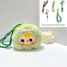 Llavero con colgante de muñeca de resina linda, regalo de cumpleaños/festividad (cadena/cuerda colgante de color aleatorio)