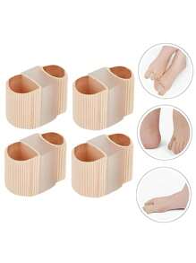 1-2pcs Toe Separators For Overlapping Toes - Comfortable Velvet Fabric, Ideal For Night & Home Use - Perfect Gift For Mother's Day