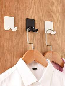 6/3/1pc浴室剃须刀架，剃须刀挂钩，淋浴男士刀片架，居家卧室装饰，家居装饰，墙面装饰，浴室挂件，浴室收纳盒，免打孔收纳架，墙壁钥匙扣，壁挂式电源线插头挂钩，墙壁衣物包收纳挂钩返校 - 彩色 - 查看 6