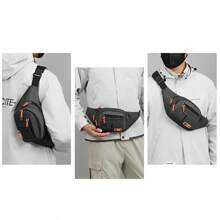 Oxford Waterproof Mobile Waist Bag For Men Multifunctional Large Capacity Fanny Pack Wear-Resistant