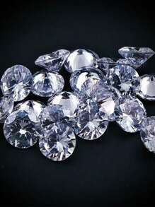 50 PIEZAS de diamantes acrílicos transparentes en punta, parches de cristal diamante de gran transparencia, materiales DIY para arte de uñas, joyería, accesorios para el cabello y decoración de ropa, diamante de incrustación hecho a mano, buenos regalos para familiares y amigos