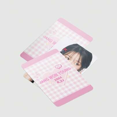 92Pcs Hallyu Star Collection Mini Stickers - Double Sided Lomo Card, Pink Checked And Star Design, Personalized Album Decoration, Wedding Scrapbook Supplies, Valentine's Day, Birthday, Holiday, Celebration Decorations | Celebration Design | Themed Party Accessories, Back To School Season, School Gifts, High Quality - Birthday Gifts - Christmas Gifts - Easter Gifts - Valentine's Day Gifts - Perfect Gifts