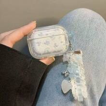 蓝色/粉色花卉/海洋主题保护壳，适用于 4、3、Pro 3 蓝牙耳机，理想礼物