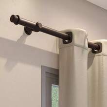 Wooden Rod Kit 2.00m X 19mm Curtain Rod Various Colors - Titanium - View 1