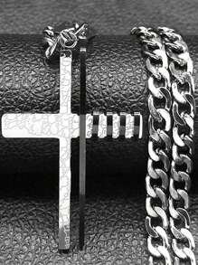 Christ Jesus Pendant Necklaces For Men Women Stainless Steel Religious Christian Heavy Man Necklace Jewelry