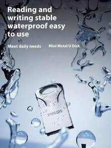 PHILIPS 飞利浦U盘迷你20UA车载音乐U盘电脑金属16G/32G/64GB小巧型