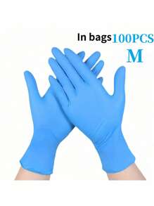100 szt. wielofunkcyjnych rękawiczek nitrylowych – wodoodpornych, antystatycznych, odpornych na żywność, do mycia naczyń i sprzątania domu, poręczny i niezbędny w gospodarstwie domowym