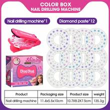 Hair Accessories DIY Set, 1 Set /100 Pieces /120 Pieces /220 Pieces, Beautifully Designed, Charming Shape. It's An Ideal Birthday, Halloween, Christmas Or Thanksgiving Gift For Girls."(Random Diamond Color Style)