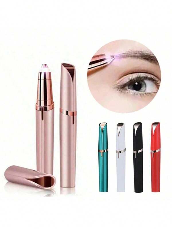 Afeitadora eléctrica de cejas para mujeres, moldeadora de cejas, removedora de vello facial, afeitadora de cejas automática tipo bolsillo