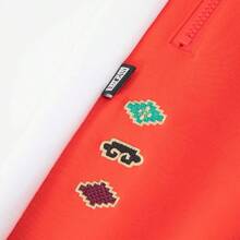 Puma 62583511 拼色松紧腰复古风格男女通用运动裤 - 紅色 - 查看 5