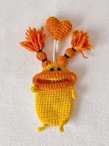 1pc-Thick Lip Monster Pull-Type Key Storage, Hand-Woven Key Bag, Fun Car Key Cover, Housekeeper Key Chain Pull-Type Key Chain Bag, Unisex Key Bag Hand-Woven Thick Lip Key Chain, Novel Sausage Mouth Car Key Cover, Sausage Mouth Car Key Cover Hand-Woven Funny Big Mouth Monster Key Pendant, Valentine's Day Gift,