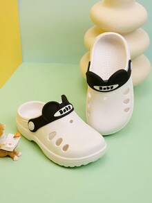 1双男婴舒适时尚休闲透气凉鞋，轻便易穿脱户外防滑护趾花园鞋，春夏款 - 米色 - 查看 2