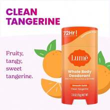 Lume Whole Body Deodorant - Smooth Solid Stick - 72 Hour Odor Control - Aluminum Free, Baking Soda Free And Skin Safe - 2.6 Ounce (Pack Of 3) (Clean Tangerine, Lavender Sage, Unscented) - Oải hương, xô thơm, quýt sạch, không mùi - Xem 3