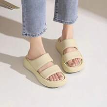 ASOFTER Mid-Year , New Summer Fashion, Korean Stylish Versatile Design Elegant EVA Women Sandals, Multi-Color Options, Soft & Comfortable, Easy Slip-On, Non-Slip Durable Outsole, Suitable For Indoor, Outdoor, Party, Beach Wear