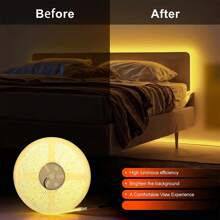 1M/2M/3M/4M/5M Faixa de Luz LED USB, Controle de Toque COB, 5V 8mm de Largura, Iluminação Branca/Quente, Iluminação Suplementar, Lâmpada de Atmosfera de Bottom de TV