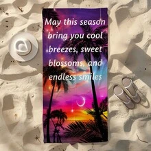 One Pack, Highly Absorbent, Lightweight, Perfect For Sports, Comes With A Large Microfiber Bath Towel, Classic And Timeless Custom Life Photos, Text Or Logo, Is The Perfect Choice For Beach Vacations, And Also An Ideal Travel Gift!