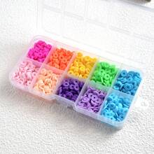 4200 piezas de cuentas de arcilla para hacer pulseras, kit de 28 colores, cuentas redondas planas de arcilla polimérica tipo espaciador "heishi" para la fabricación de joyas, para niñas
