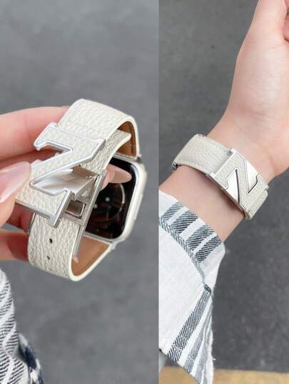 1 Stück Lederband kompatibel mit Band für Frauen, Gold, Schwarz, Silber, Sport, 38MM, 40MM, 41MM, 42MM, 44MM, 45MM, 46MM, 49MM, Armband kompatibel mit Armband Serie Ultra 10/9/8/7/6/5/4/3/2/1 SE