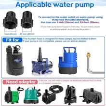 8pcs/Set Fountain Nozzle Kit - Mushroom Water Fountain Nozzles For Pond Fountain Submersible Pump Swimming Pool