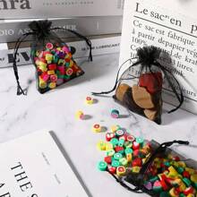 100pcs Elegant Organza Gift Bags With Zipper Closure - Ideal For Jewelry, Wedding Favors And Holiday Gifts, Graceful Gift Bag, Jewelry Display, Elegant Style, High-Quality Craftsmanship