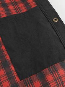 LEDUNTINO [Printemps/Été] Veste cargo mode homme, sport, unie, à carreaux, manches longues, chemise homme printemps automne, col, bouton, poches à rabat, mode et polyvalente, parfaite pour l'extérieur et les déplacements, cadeau idéal pour le petit ami ou le mari Noir - Noir - Voir 8