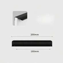 1 Pc Aluminium Alloy Hidden Furniture Door Handles Side Mount No Drilling Installation Wardrobe Cupboard Pulls Cabinet Drawer Knobs Furniture Hardware