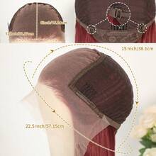 13X6 Free Part Platinum Blonde Lace Front Wigs 28 Inch Pre Plucked Long Straight Hair Wigs Glueless Soft Ash Blonde Colored Wigs Heat Resistant Fiber Hair Synthetic Lace Front Wigs For Women For Daily Christmas Party Cosplay Use - Màu Đỏ Sâu - Xem 8