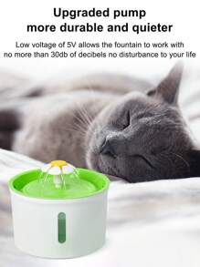 موزع مياه ذكي صغير للحيوانات الأليفة، يعمل بالطاقة USB، سعة 54.1 أونصة، 3 أوضاع إمداد المياه، تصفية متعددة المراحل، حساس ذكي لتوزيع المياه تلقائيًا، سقاية تلقائية للكلاب والقطط