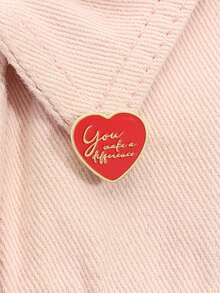 1 件分号心形珐琅别针 - 黑色心理健康徽章，带有“你的故事还没有结束”文字 - 自杀预防意识珠宝，用于抑郁症支持 - 黑色 - 查看 9