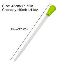 Siphon d'aquarium, pipettes allongées, aspirateur de réservoir de poissons, outil de nettoyage simple pour changeur d'eau d'aquarium 29 cm 45 cm 54 cm 30 ml 40 ml 50 ml