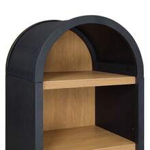 Narrow Arch Bookcase, Rich Black Finish - giàu đen - Xem 4