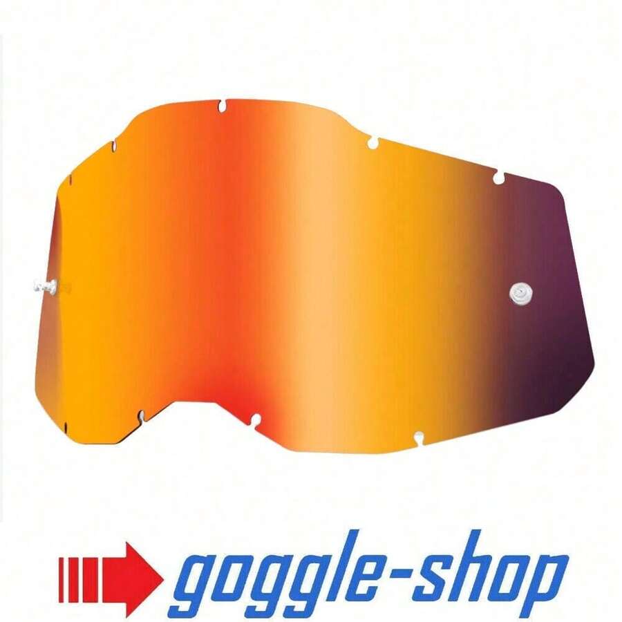 MIRROR LENS 100% GEN 2 RACECRAFT ACCURI STRATA MX MOTOCROSS GOGGLES - ĐỊA NGỤC ĐỎ - Xem 1