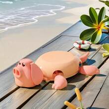 1pc Cute Piggy Coaster With Press-To-Open Mouth & Limbs, Will Laugh Piggy Coaster,Piggy Coaster With Funny Expression When You Put A Glass On His Back, Funny Teacup Holder, Thickened Anti-Slip Heat Insulation, Yellow & White Design, Gag Gifts For Pig Lovers, Desk Piggy Decoration, Desktop Decor,Fun Gift,Perfect For Easter, Thanksgiving, Mother's Day, Father's Day, Or Graduation Gifts, Heat Insulation Pad | Playful Design | Antislip Base