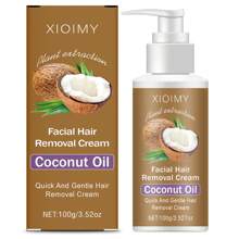 Xioimy XIOIMY 100g Coconut Depilatory Cream, Painless & Non-Irritating Hair Removal, Fast Depilation, No Black Spots, Suitable For Body, Legs, Armpits And Private Areas, Summer Depilation, Depilatory Cream, Body Hair Removal