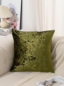 1 件 18x18 英寸北欧风格纯色金色天鹅绒枕套，色调明亮，柔软舒适，弹性好，不起皱，现代家居装饰，多种颜色可选，拉链开合，涤纶面料，适用于客厅、卧室、沙发、汽车、办公室、庭院装饰枕套房间装饰枕套靠垫套靠垫套 - 彩色 - 查看 10