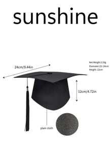 Mehrere erwachsene Geschenkabsolventen-Mützen, einfarbige Bachelor-Kappen für Absolventenfeier, Fotosession und Jugendliche, Mode Absolventen Kappen mit Quaste, besonderes Erwachsenen-Geschenk