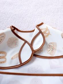 1PC Waterproof Baby Bibs,Infant Toddler Feeding Bib With Food Catcher,Easy Clean & Washable