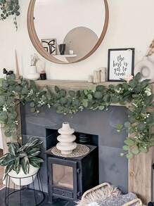 1-4 Packs Faux Greenery Garland Vines, Eucalyptus Leaves Decor Rattan For Valentine's Day Decor, Suitable For Wedding Party Home Decor, Fake Green Vine For Tablecloths And Home Decoration