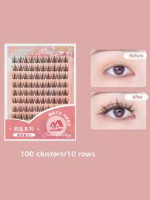 100/120 racimos de pestañas postizas de girasol estilo slouchy sin pegamento, autoadhesivas, con espigas de trigo de gran capacidad. Racimos de pestañas, pestañas individuales, pestañas postizas